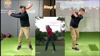 Learn to hit ball like a pro in 4 steps YOu can compare yourself with Tiger [upl. by Infield]