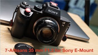 รีวิว05 เลนส์ 7Artisans 35 mm F12 มือหมุน ราคาถูกน่าใช้ เหมาะถ่ายสาว ๆ มาก กับ Sony E mount [upl. by Hgeilhsa630]