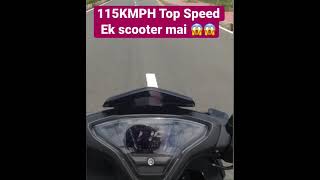 Yamaha Aerox 155 Speed Test  115 KMPH Top Speed Ek Scooter Mai 😱😱😱 [upl. by Buyer]