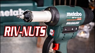 QUICK amp EASY Metabo 18V Cordless Rivet Nut Tool [upl. by Eiliab]