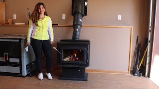 Drolet Escape 1800 EPA Wood Stove – Temperature Readings [upl. by Sivam703]