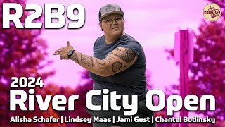 2024 River City Open  FPO R2B9  Schafer Maas Gust Budinsky  Crew 42 Disc Golf [upl. by Enyrhtak]