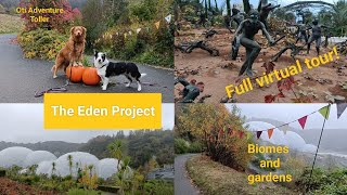 The Eden Project Cornwall UK  full virtual tour biomes and gardens in Auntumn [upl. by Swayder]