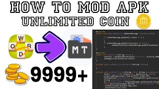 how to mod Apk  unlimited coin 🪙  word spot game 🎮 mt manager tutorial [upl. by Elvis]