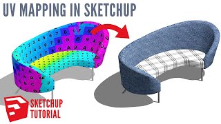 Sketchup UV Mapping Tutorial  Sketchup UV Mapping Tools [upl. by Wiggins]