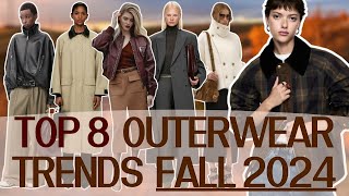 Top 8 outerwear trends Fall 2024 │Fashionable coats and jackets [upl. by Nivej]