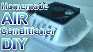 Homemade AIR Conditioner DIY  Run on Batteries and USB [upl. by Threlkeld164]