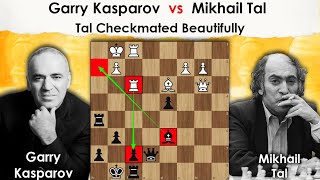 Tal checkmated kasparov beautifully  Garry Kasparov vs Mikhail Tal 1978 [upl. by Nayab113]