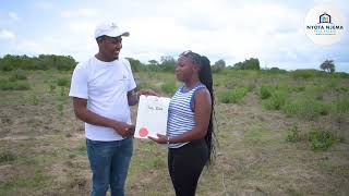 Malindi plot Title deed Handover Nyota Njema [upl. by Terrena]