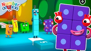 ULTIMATE Shapes Grids Patterns and Codes 🔵🟩🟡🟥  Learn to Count  Numberblocks [upl. by Lleneg447]