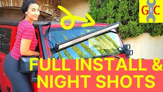 Best LED Light Bar for your MONEY Full Install Review and Night Shot Comparison [upl. by Dygal894]