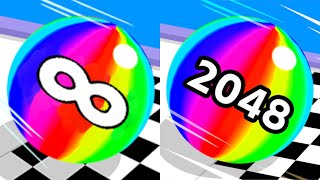 Ball Run  2048 Vs Infinity  Satisfying Mobile Games New Update [upl. by Tewfik]