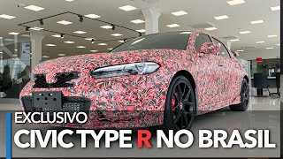 EXCLUSIVO NOVO HONDA CIVIC TYPE R NO BRASIL [upl. by Agostino]