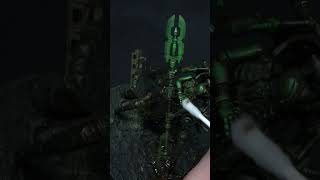 Painting necrodermis in a new way  necrons warhammerminiatures 40k [upl. by Tibbitts]