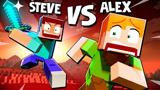 🎵 ANGRY STEVE vs ANGRY ALEX 🔥 Minecraft Animation Music Video [upl. by Ahsiekrats]