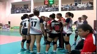 Vietnam vs Indonesia  2014 FIVB Women WCH qualification [upl. by Lesko]