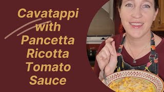 Cavatappi with Pancetta Ricotta Tomato Sauce [upl. by Dalury]