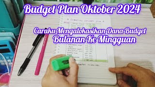 BUDGET PLANNER OKTOBER 2024  Yukk Mulaii Budgeting [upl. by Ennaj98]