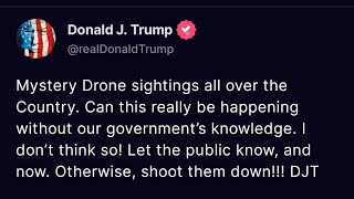 Trump Wants Drones Shot Down [upl. by Petras890]