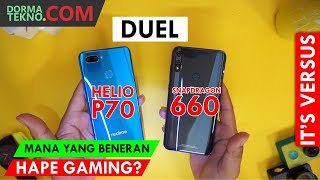 ADU KUAT Zenfone Max Pro M2 VS Realme U1  Mediatek Helio P70 Vs Snapdragon 660 AIE [upl. by Aerdnwahs]