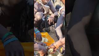 Hunters Dogs Food you must watchafrica africantribe hadzabetribe food hadzabehadzatribe [upl. by Lyndell]