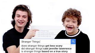 Stranger Things Cast Answer the Webs Most Searched Questions  WIRED [upl. by Ninnahc]