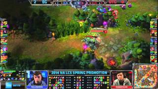 EG vs DTG G3  LCS 2014 NA Spring Promo [upl. by Gorey]