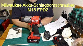 Milwaukee Akku Schlagbohrschrauber M18 FPD2 Fuel brushless [upl. by Yssak826]