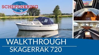 Skagerrak 720 for sale Walktrough  Schepenkring jachtmakelaars  Krekelberg Nautic [upl. by Ayekel355]