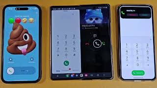 VIBER VS INCOMING CALL SAMSUNG FOLD IPHONE 16 PRO MAX OUKITEL AT THE SAME TIME [upl. by Kolb]