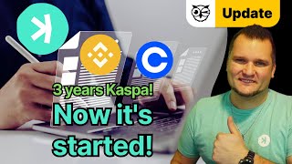 3 years Kaspa Just the beginning for KAS Coinbase and Binance listing in the works Kaspa update [upl. by Ihtak108]