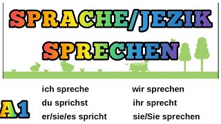 A1 LEKCIJA 7● JEZIK I GLAGOL SPRECHEN GOVORITIPRIČATI [upl. by Eichman]