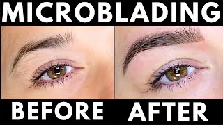 Microblading Experience  Before and After  Healing Process Day by Day [upl. by Ahsinom]