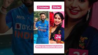 18 Indian Cricketer Sister  Most Beautiful Sisters Of Indian Cricketers age difference  rjm111 [upl. by Suicul758]