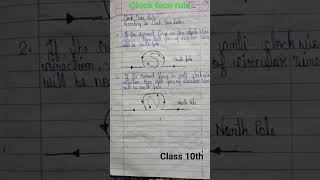 Clock face Rule Class 10th  shots physics [upl. by Htebiram402]