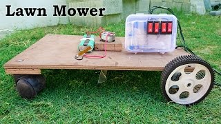 How to Make a Lawn Mower  Grass Cutter at Home [upl. by Barth355]