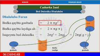 Xisaab Fasalka 8aad Cutubka 6aad casharka 2aad Bed duleedka dhululubo [upl. by Bosson]