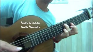 🎼Cecilia Manzanita  Un ramito de violetas cover guitarra 🎸Nicolás Olivero [upl. by Liss]