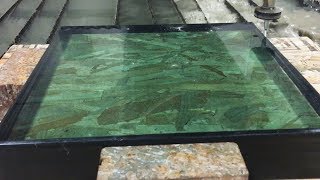 Bulletproof Glass vs 60000 PSI Waterjet [upl. by Taffy814]