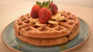 ¡Haz tus propios Waffles SALUDABLES de AVENA  Mezcla básica y rápida [upl. by Hotze]