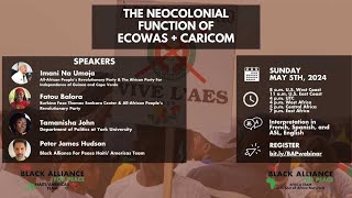 The Neocolonial Function of ECOWAS amp CARICOM Webinar English [upl. by Yarod809]