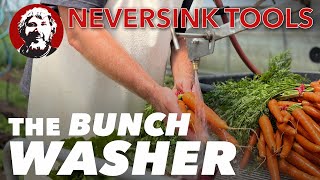 The Bunch Washer to Efficiently Wash Carrots Beets Radish [upl. by Nosral]