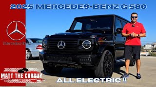 ALL ELECTRIC G Wagon 2025 MercedesBenz G580 with EQ Technology review and drive [upl. by Rubin]