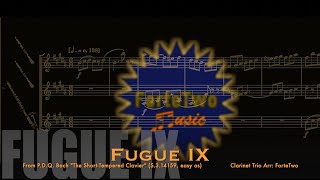 PDQ Bach  quotThe ShortTempered Clavierquot Fugue IX Clarinet Trio [upl. by Yralih62]