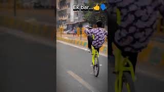 Ek bar👍🗣️ stunt cycle trending automobile cyclewheeling cyclescheme cyclestunt cyclestund [upl. by Ecnerat]