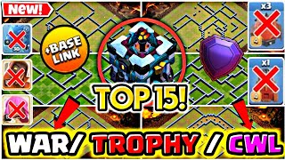 TOP 15 NEW BEST TH13 WAR BASE LINK 2024 TH13 ANTI 2 STAR BASE 2024 TH13 COPY LAYOUT CLASH OF CLANS [upl. by Arthur]