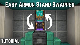 How to Build an EASY Armor Stand Swapper in Minecraft [upl. by Alysoun]