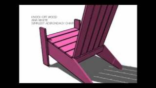 Anas Simple Adirondack Chairwmv [upl. by Rebor]