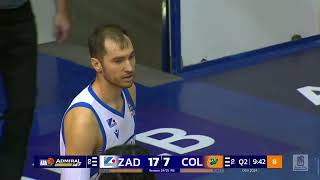 AdmiralBet ABA League 202425 highlights Round 8 Zadar – Cedevita Olimpija 9112024 [upl. by Ailecec]