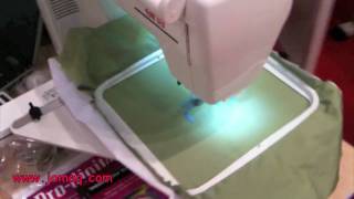 Elna 9500  embroidering machine [upl. by Linnette]